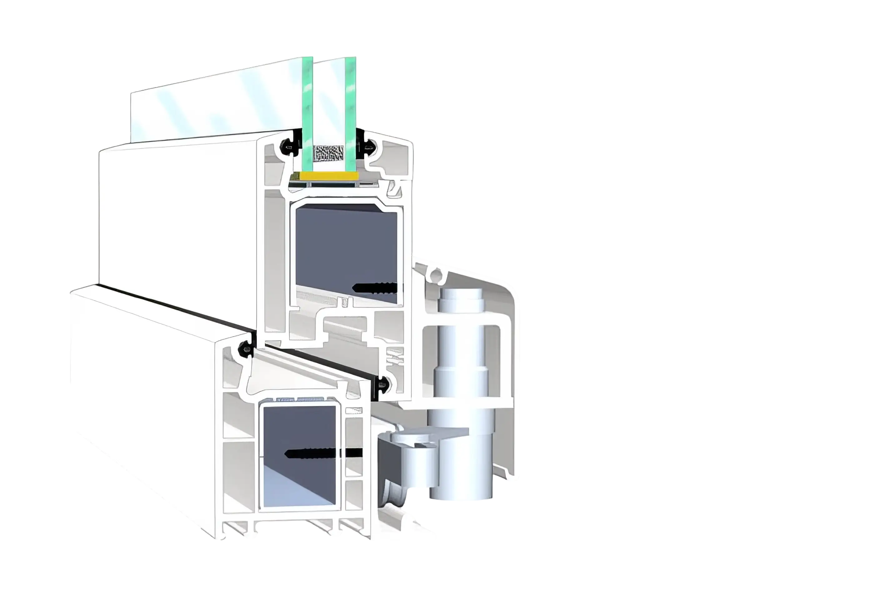 Atrium Profilsystem – geschlossener Zustand